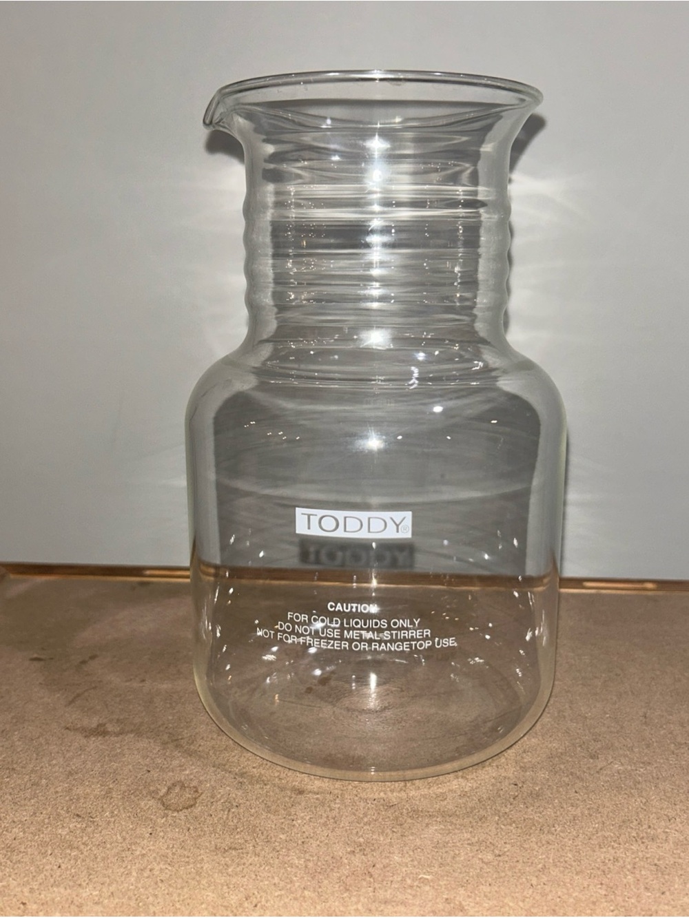 Toddy Replacement Glass Decanter Brew System 8.5" Tall